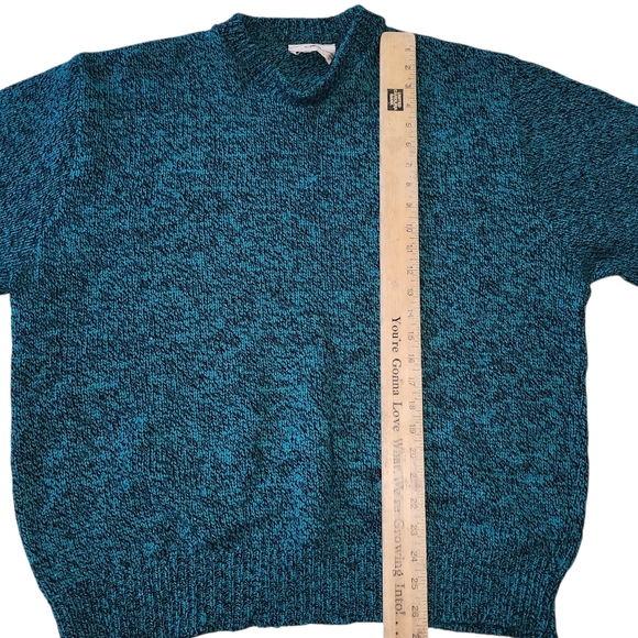 Eastern Mountain Sports Teal Crewneck Wool Sweater. Sz. XL - Picture 5 of 6